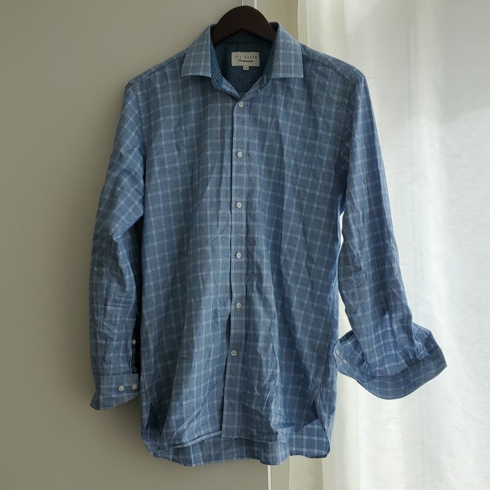 Ted Baker Endurance blue dress shirt 15.5 32/33
